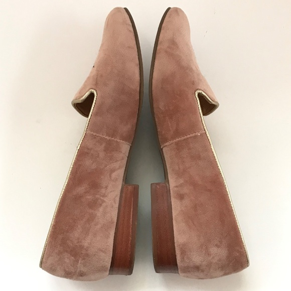 Jack Rogers Pink Velvet Embroidered Dog Loafers - Picture 9 of 15